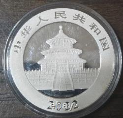 2022 Chine 30 Grammes PANDA EN ARGENT 10 Yuan