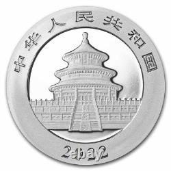 2022 Panda de Chine, pièce de 30 grammes d'argent pur colorisée ! Collectionnez la série