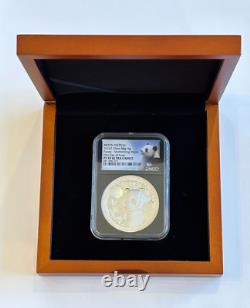 2023Z 88g Ag Argent Panda de Chine Festival Lune Scintillante NGC PF70 FDOI PREMIER JOUR