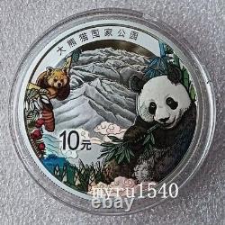 2023 2024 Chine 10 YUAN Parc national Sanjiangyuan Pièce en argent Panda Tigre 3PCS