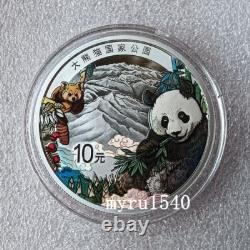2023 Chine 10YUAN Panda Parc National Panda en Argent Coloré 30g CHAUD