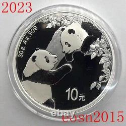 2023 Chine Panda Commemorative Silver+gold Coin Ag30g+au1g Avec Boîte Originale