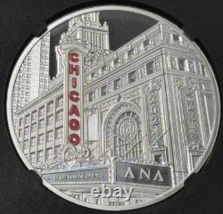 2024 1 Oz 999 Argent épreuve Chine Panda ANA Salon Mondial de l'Argent PF 70 Ultra Cam
