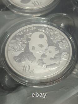 2024 1 oz. 999 Argent Fin Pièce Panda Chinois