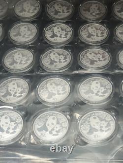 2024 1 oz. 999 Argent Fin Pièce Panda Chinois