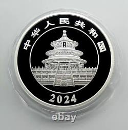 2024 Chine Argent 150g (150 Grammes) Pièce Panda