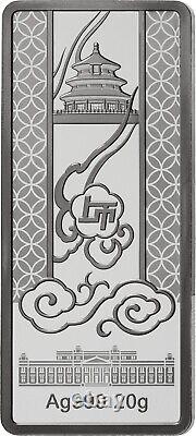 2025 Shanghai Mint 3 x 20 Gram Argent Proof Pandas avec Effets Holographiques