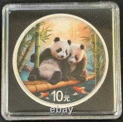 2026 2 x 30 grammes. Ensemble de pièces Panda Chine 10¥ en argent 999 colorisées Nuit et Jour
<br/>
 