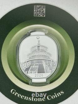 2026 Chine 1 oz Argent Célébration du Nouvel An Panda en haut relief Proof