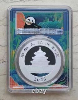 3 pièces PCGS MS70 Chine 2023 30g pièces d'argent Panda - Premier jour d'émission
