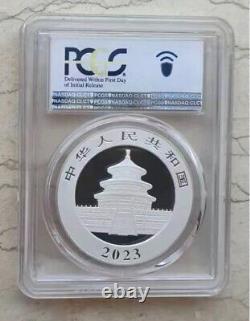 3 pièces PCGS MS70 Chine 2023 30g pièces d'argent Panda - Premier jour d'émission