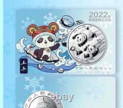 4 Pcs 30g 2022 Chine Silver Coins Set Solaire Termes Panda Series (1ère Édition)