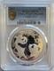 Chine / 2021 10 Yuan Panda, 30 Grammes. Argent 999 Pcgs Ms70