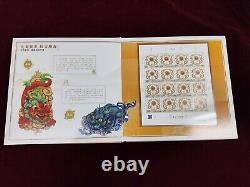 CHINE Philatélie 2024 Année du Dragon Timbres et Collection de Pièces en Argent Panda