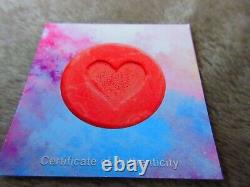 COA #100/100 2014 PANDA ECSTASY Monnaie en Argent Colorisée ¥10 Yuan Chine