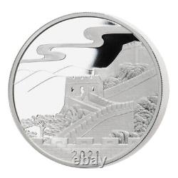 Célébration du Nouvel An chinois 2021 Panda Ultra High Relief 2 oz Médaille en argent Proof