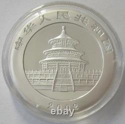Chine 10 Yuan 2002 Panda 1 Oz Argent