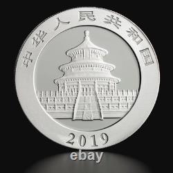 Chine 10 Yuan 2019 Panda Chinois Premier jour d'émission NGC MS 69 Pièce en Argent