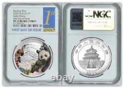 Chine 10 Yuan 2023 Parc National du Panda Géant NGC PF 70 Ultra Cameo Pièce en Argent