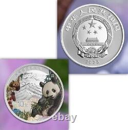 Chine 10 Yuan 2023 Parc National du Panda Géant NGC PF 70 Ultra Cameo Pièce en Argent