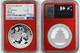 Chine 10 Yuan 2025 Panda Chinois Éditions Précoces Bleu Ngc Ms 70 Pièce En Argent
