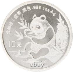 Chine 10 yuans 1991 « 10e anniversaire de la frappe des pièces Panda » UNC