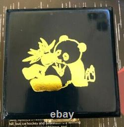 Chine 1989 1 Once Panda en argent épreuve avec boîte + COA