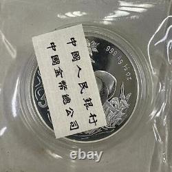 Chine 1993 ? 1994 ? 1995 ? 1996 ? 1997 ? 1998 Pièce d'argent Panda 5 yuans 1/2 oz 6 pièces.
