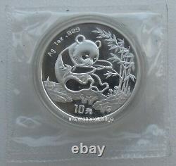 Chine 1994 Panda Argent Pièce 1oz 10 Yuan