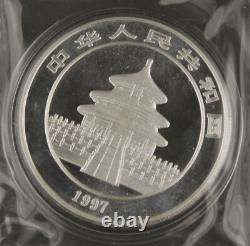 Chine 1997 10X 1 Oz 999 Pièces en Argent Panda 10 Yuan Feuille Originale de 10 Scellée