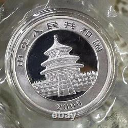 Chine 2000 Pièce d'argent Panda 10 Yuan 1 oz