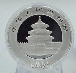 Chine 2011 – Pièce Panda chinois de 1 once en argent 999 ‰