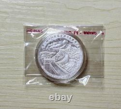Chine 2014 2e Expo de collection de pièces Panda 1 oz médaille en argent Grande Muraille seulement 1000