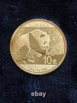 Chine 2016 30 g. pièce Panda en argent 999 de 10 yuans
