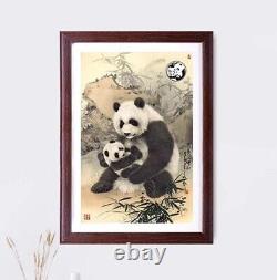 Chine 2019 Panda Mère Et Enfant Peinture Inclaid 10yuan 30g Panda Argent Pièce