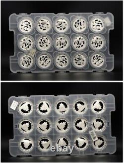 Chine 2022 10 Yuan Chine Panda Silver Coin 30g Full Page 15 Sets