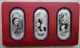 Chine 3 X 20g (total 60g) Médailles / Lingots En Argent Coloré Panda Set Sichuan