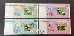 Chine Argent Couleur (10x10g, total 100g) Notes Panda (Monnaie de Nanjing)