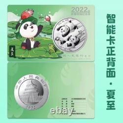 Collection de pièces commémoratives en argent Panda 2022 des Vingt-quatre Termes Solaires