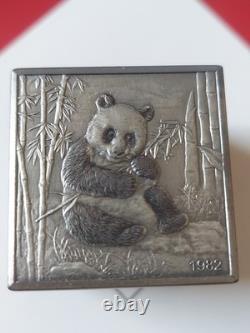 Cube commémoratif du 150e anniversaire du Panda d’argent chinois de 20 oz 2019