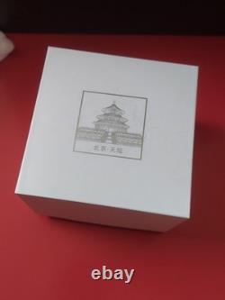 Cube commémoratif du 150e anniversaire du Panda d’argent chinois de 20 oz 2019