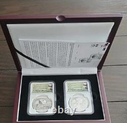 Dans le cas 2, 2016 PANDAS S10Y DE CHINE ÉMISSIONS PRÉMATURÉES FRAPPÉES À LA MONNAIE DE SHANGHAI MS70