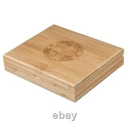 ENSEMBLE DE PIÈCES EN ARGENT DU 40e ANNIVERSAIRE DU PANDA CHINOIS 2 Oz + Barre de 30 g Chine 2023