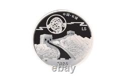 Ensemble de 10 pièces Panda Festival de la Lune en argent 1 oz 2025, designs 2015-2024, client international