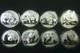Ensemble De Pièces En Argent Panda De 1 Oz Chinois 2009 2010 2011 2012 2013 2014 2015 2016