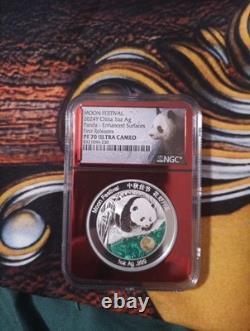 Festival de la Lune de Chine 2024 Panda Proof 1 oz. 999 NGC PF 70 UCAM EA109
