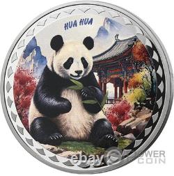 HUA HUA Panda Pièce en Argent 1 Oz 2$ Samoa 2025