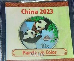 MONNAIE EN ARGENT DE PANDA DE CHINE 30g 2023 ÉMISSION 1888