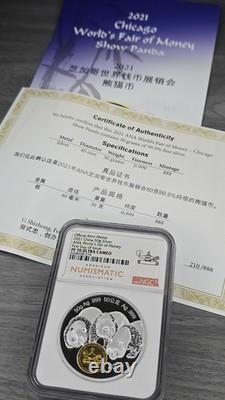 Médaille ANA en argent Panda de Chine 50g 2021 NGC PF70 UCAM FDOI Édition limitée