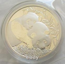 Médaille Chine 2012 Panda Foire internationale de la pièce de monnaie de Singapour 1 once d'argent